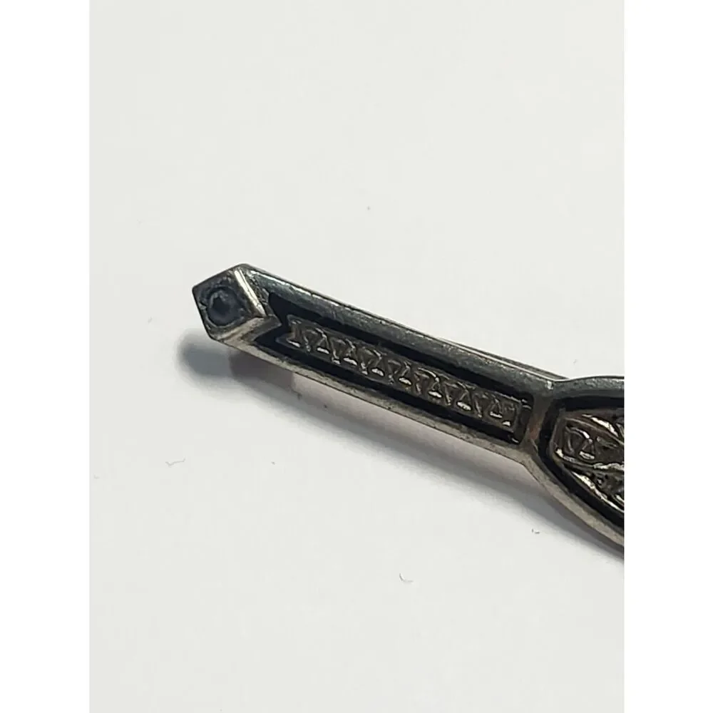 Art Deco Vintage Silver Bar Brooch